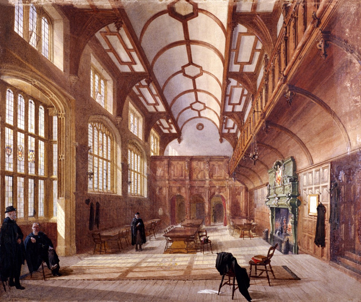Innenansicht von Charterhouse, London, 1885 von John Crowther