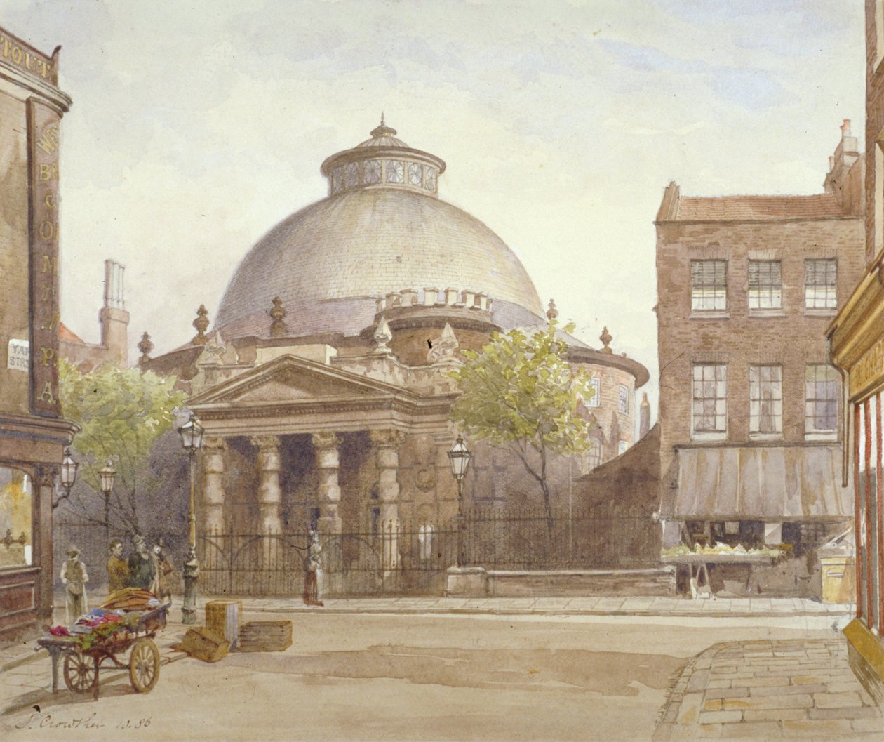 Spa Fields Chapel, Exmouth Street, Finsbury, London, 1886 von John Crowther