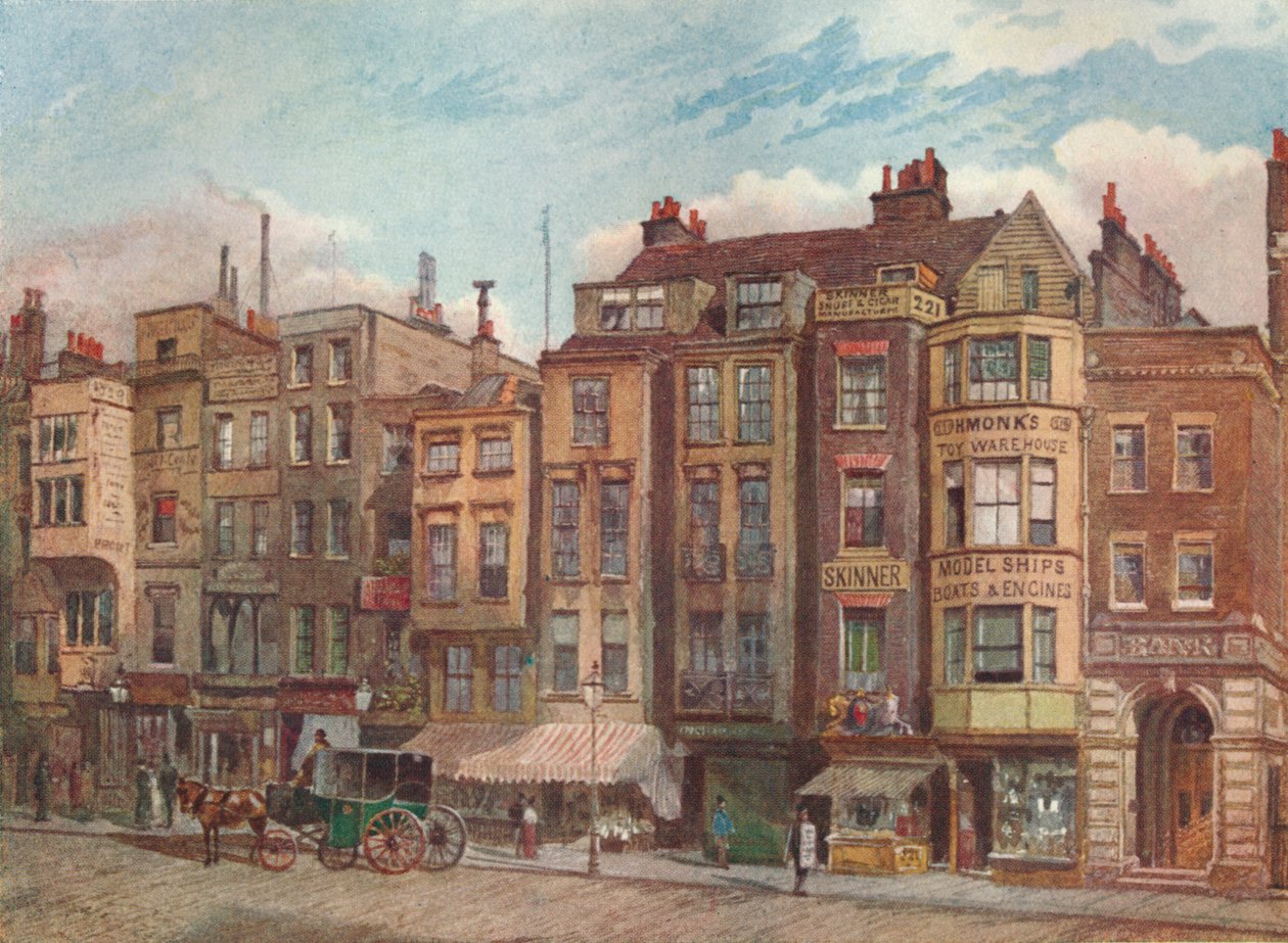 The Strand, gegenüber den Gerichtsgebäuden, Westminster, London, 1881-1926 von John Crowther
