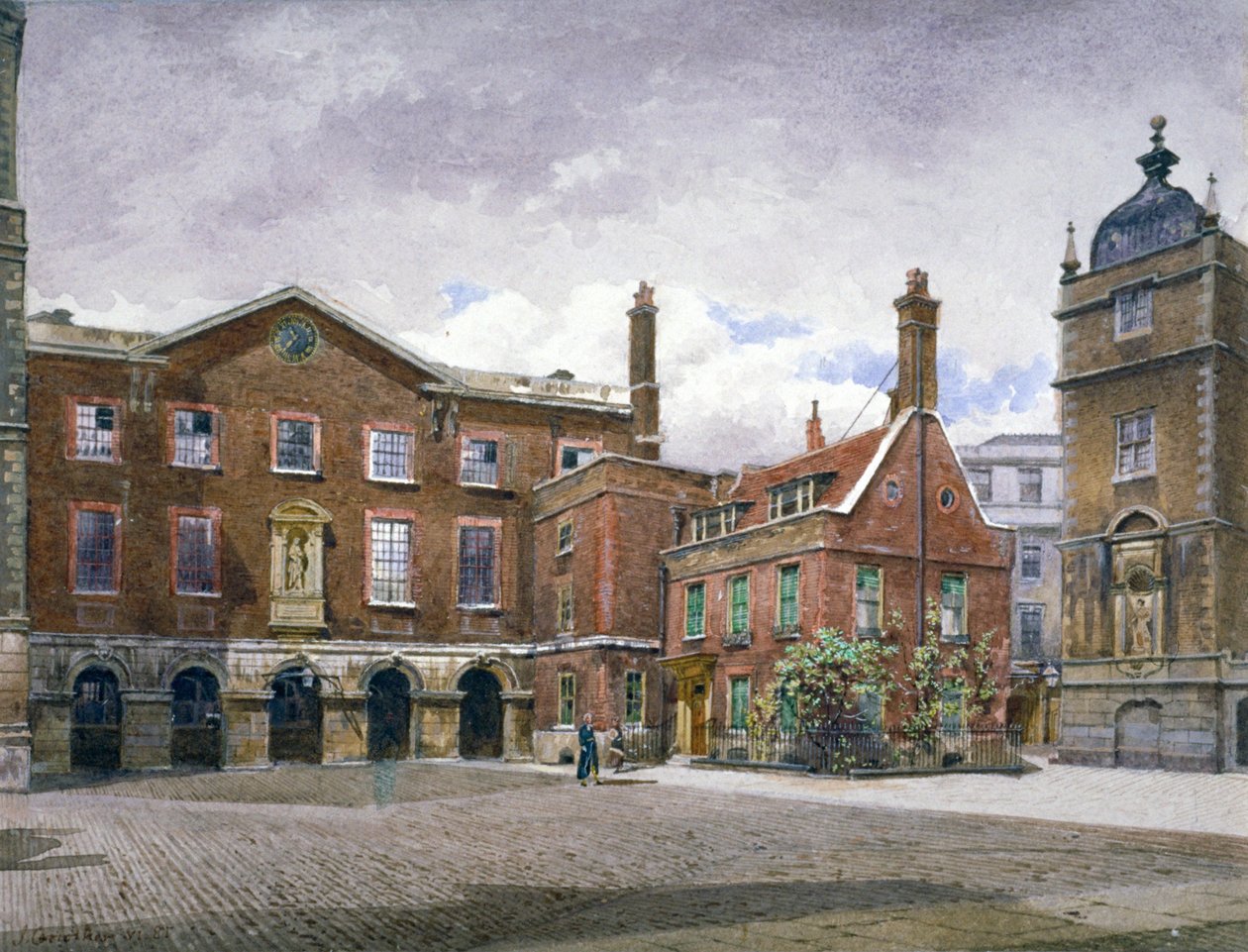 Ansicht der Grammar School in Christ