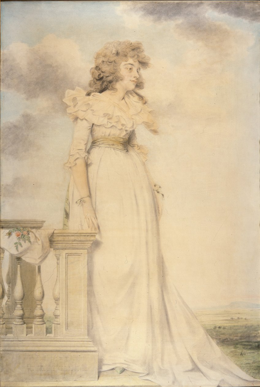 Porträt von Georgiana, Herzogin von Devonshire von John Downman