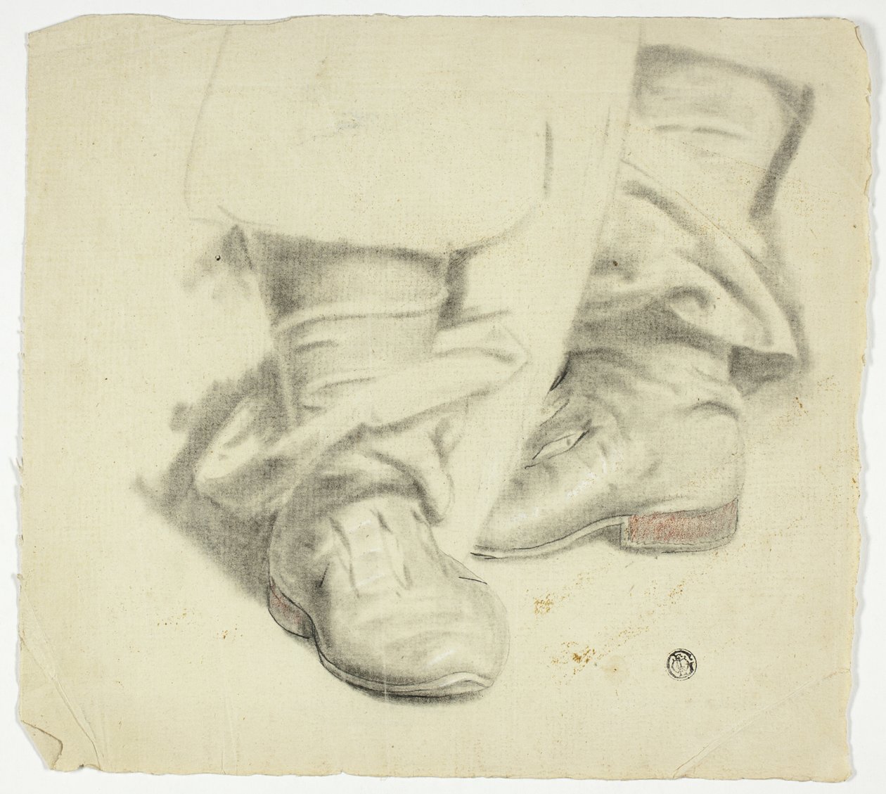 Stiefel des stehenden Mannes aus dem 17. Jahrhundert von John Downman