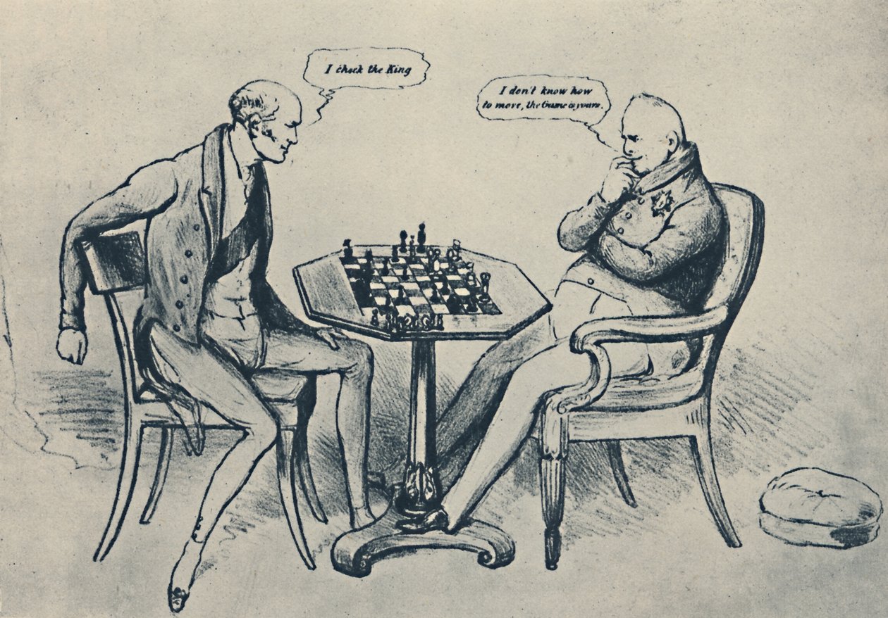 Ein Schachspiel: Lord Grey spielt gegen Wilhelm IV., 1948 von John Doyle