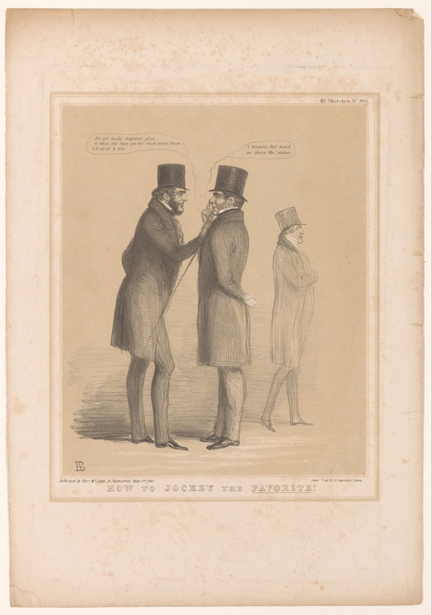 Karikatur mit Lord Bentinck und Smith O