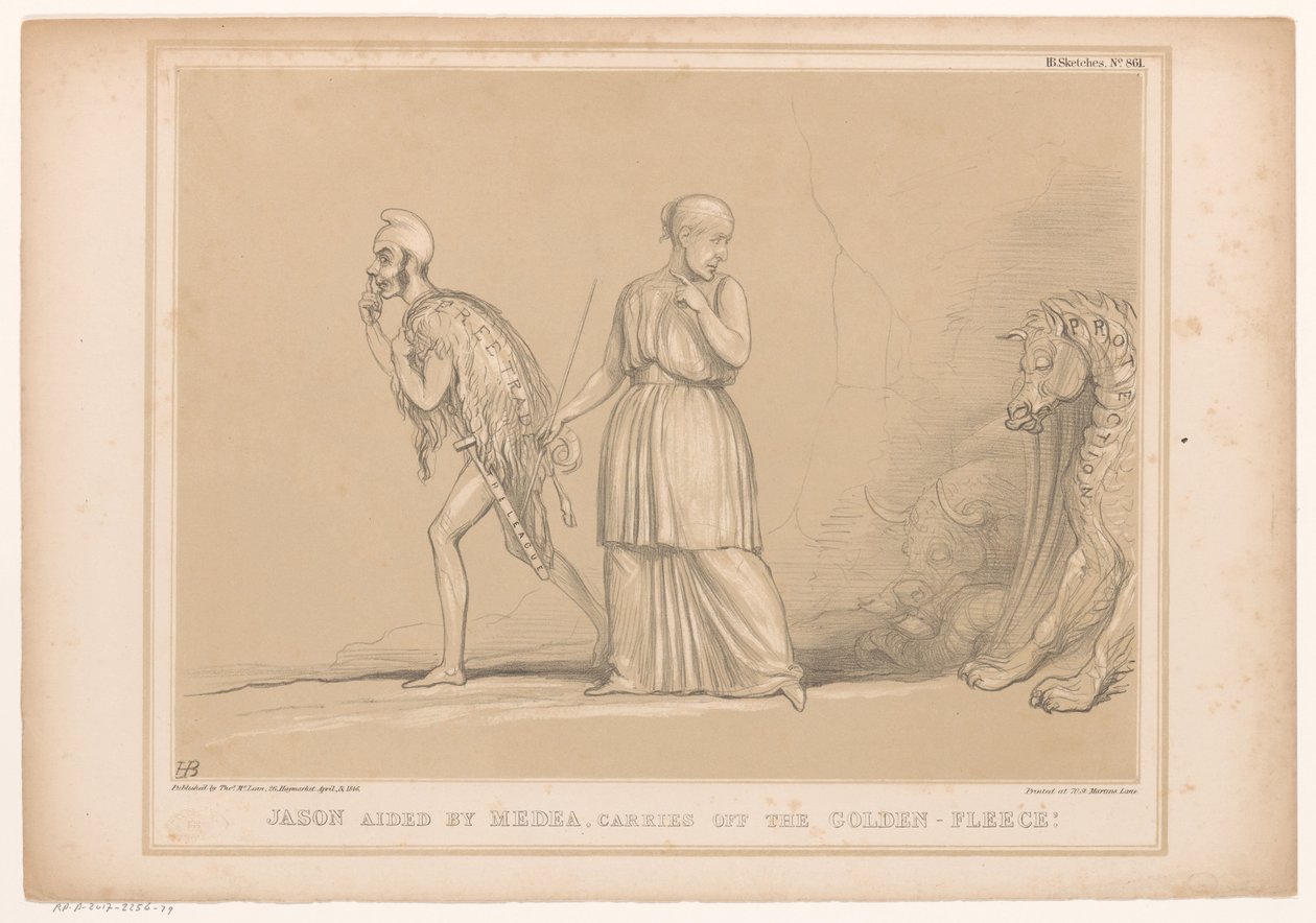Karikatur mit Richard Cobden als Jason von John Doyle