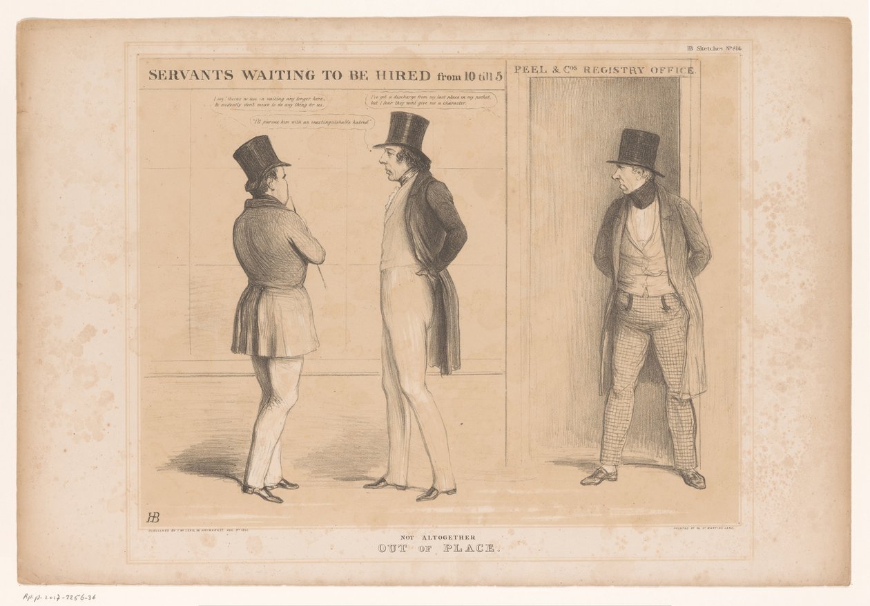 Vor dem Büro von Robert Peel von John Doyle