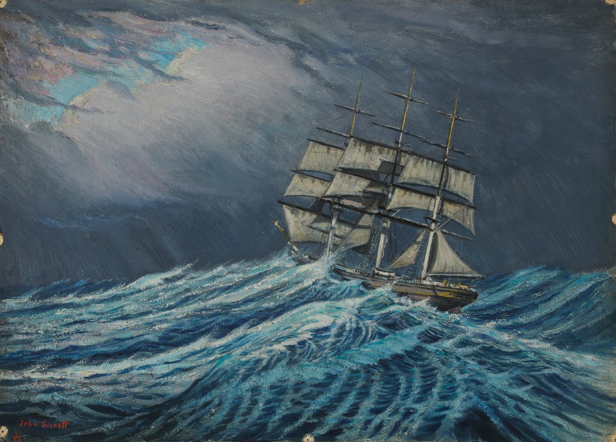 Ein Segelschiff, Spätes 19. Jahrhundert - Mitte 20. Jahrhundert von John Everett