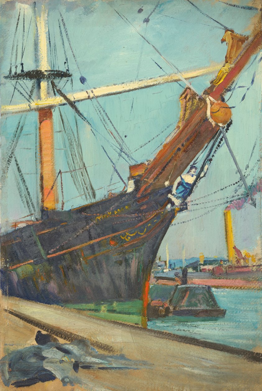 Ein Segelschiff, Spätes 19. Jahrhundert - Mitte 20. Jahrhundert von John Everett