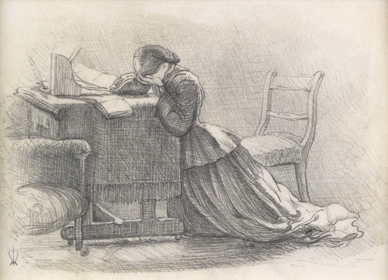 Eine Frau - Illustration zu einem Gedicht von John Everett Millais