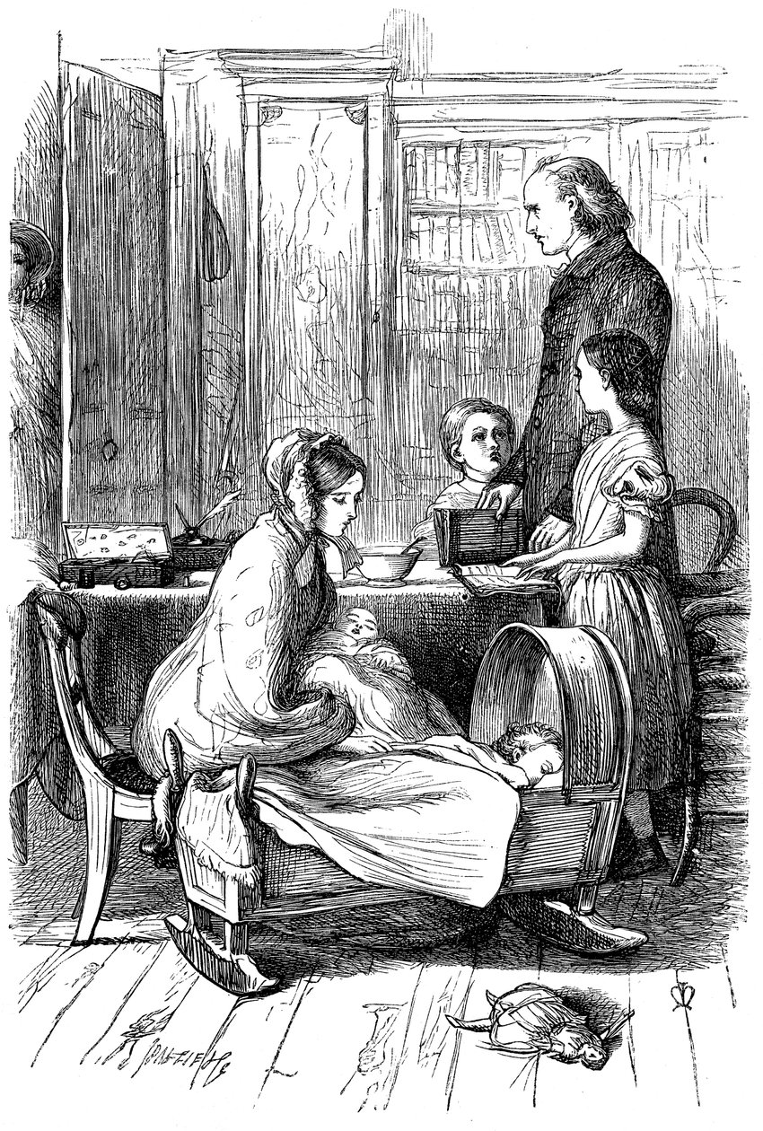 Szene aus Framley Parsonage von Anthony Trollope, 1860 von John Everett Millais