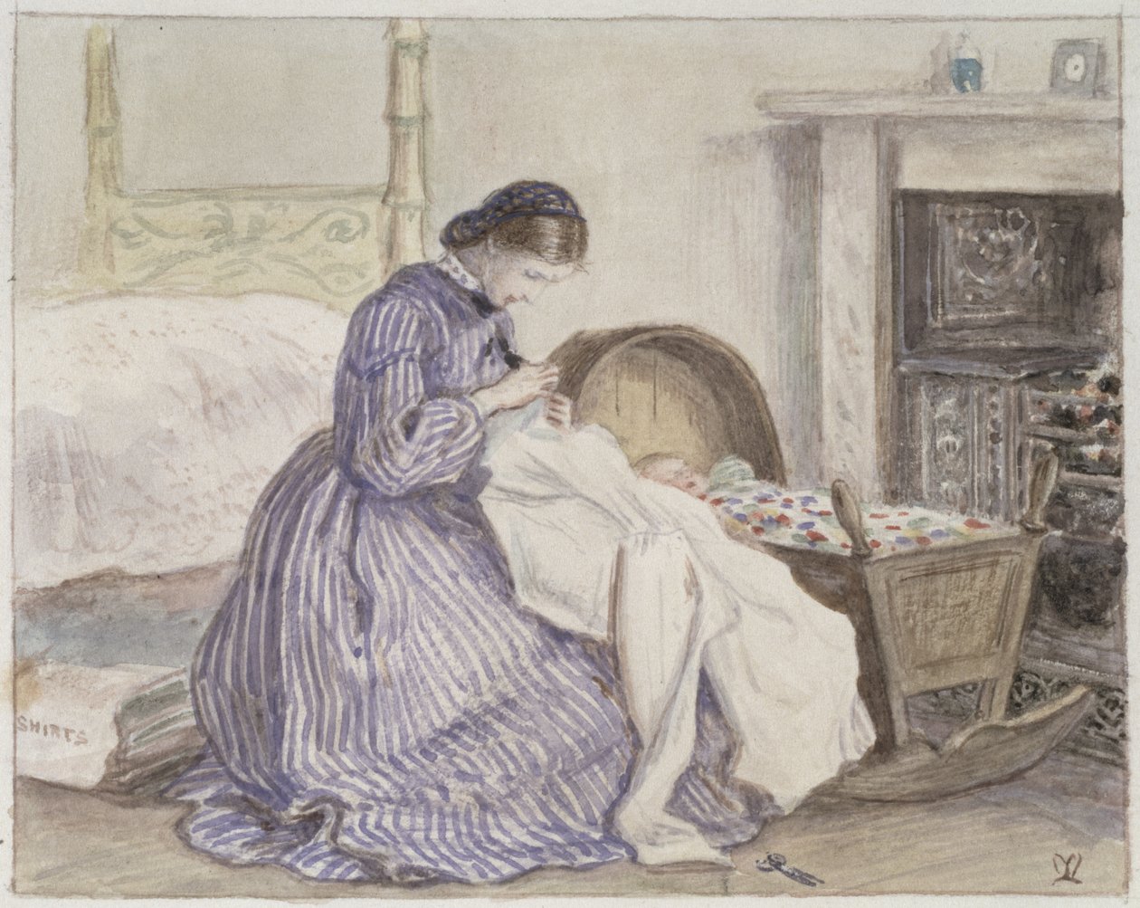 Stewart Harrisons Der Eisberg - Die Näherin, 1860 von John Everett Millais