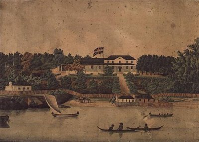 Erstes Government House, Sydney, ca. 1807 von John Eyre
