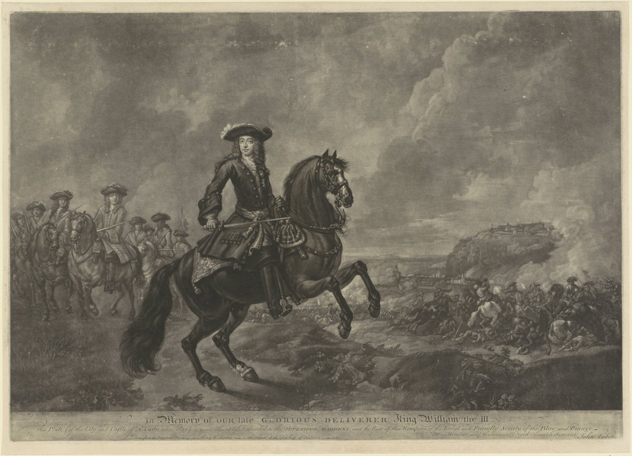Reiterporträt von Wilhelm III., Prinz von Oranien von John Faber (II)