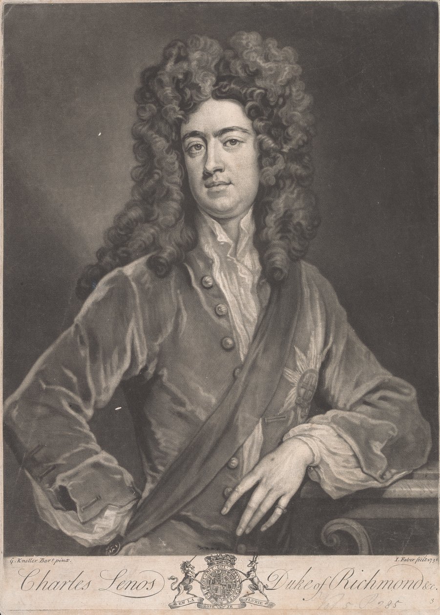 Charles Lennox, 1. Herzog von Richmond von John Faber the younger