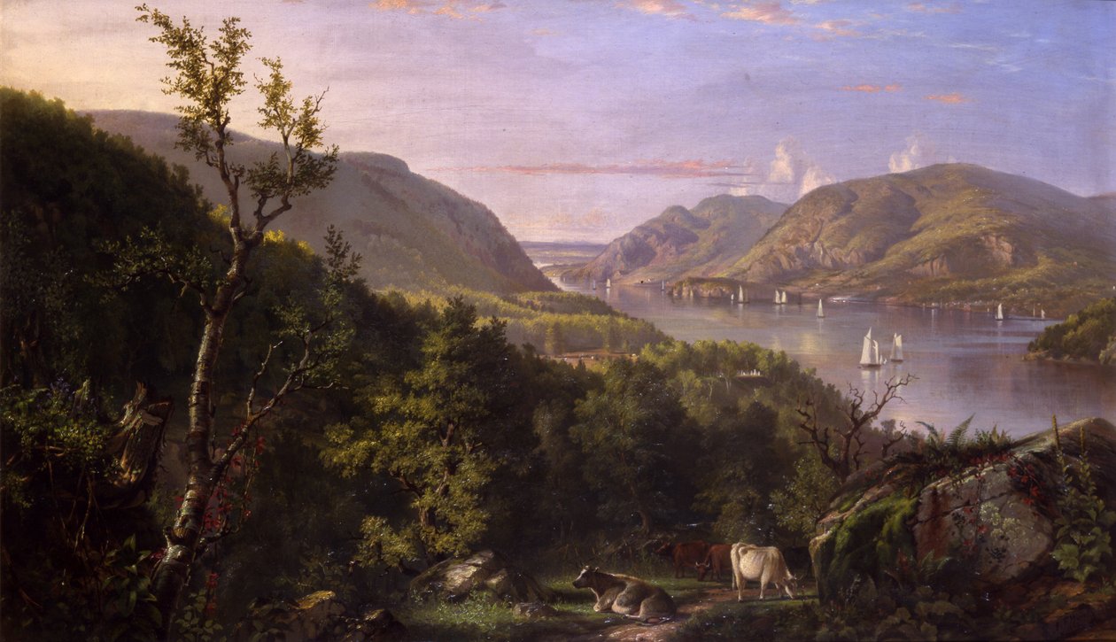 Ansicht der Highlands von West Point, 1862 von John Ferguson Weir