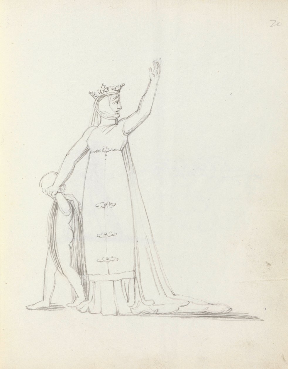 Mrs. Siddons als Constance mit Kind von John Flaxman