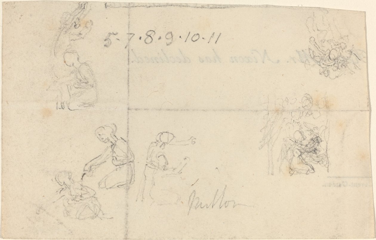 Studien von knienden Frauen von John Flaxman