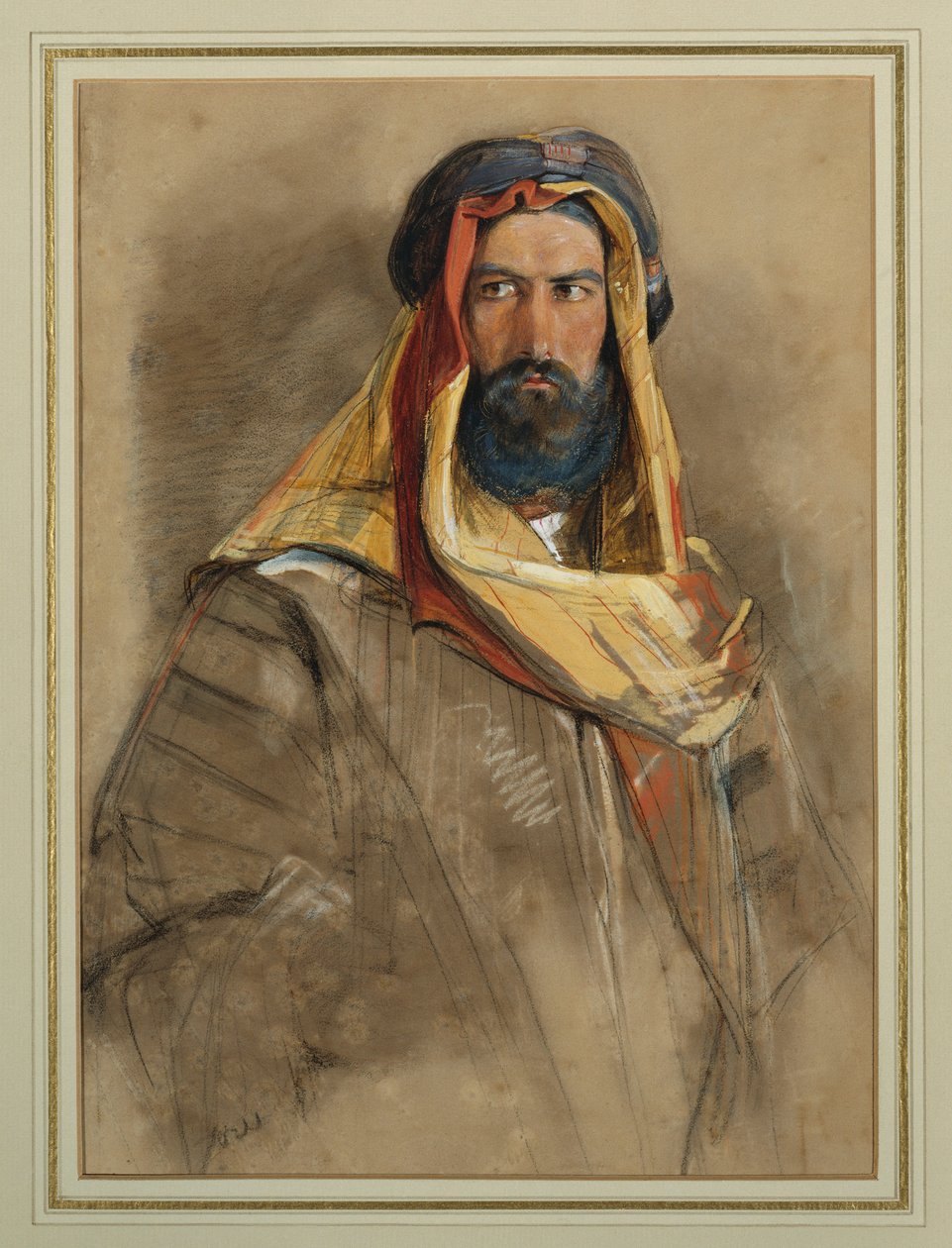 Studie eines arabischen Scheichs von John Frederick Lewis
