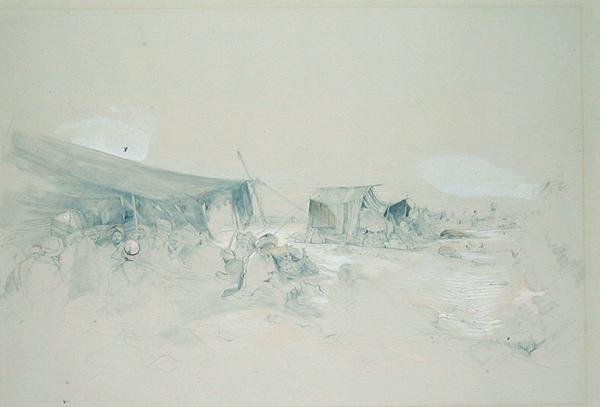 Die Wüste des Berges Sinai von John Frederick Lewis