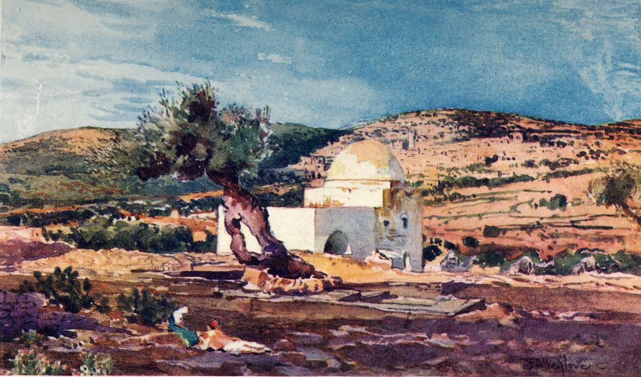 Das Grab von Rachel auf der Straße von Jerusalem nach Hebron, 1902 von John Fulleylove