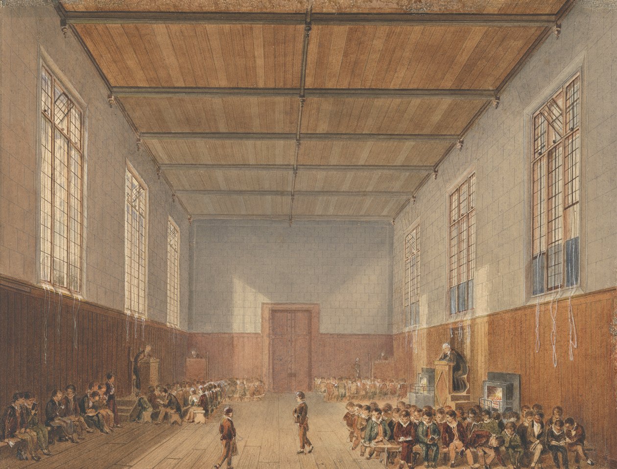 Die Halle, Rugby School von John Gendall