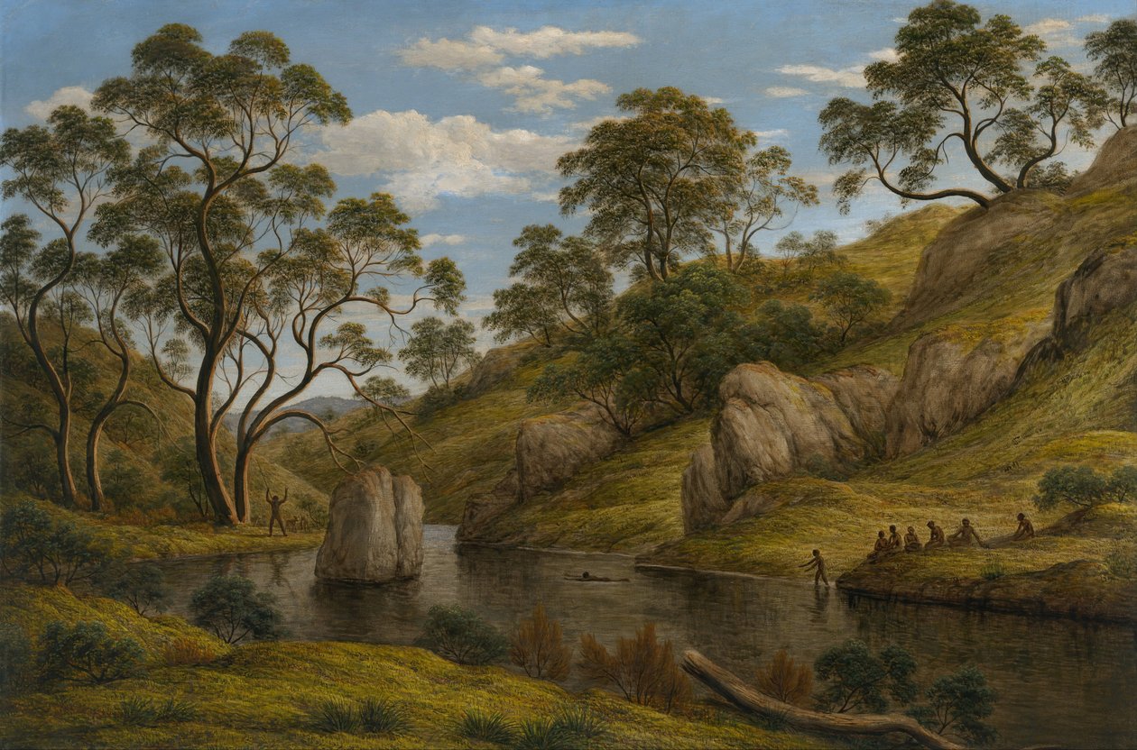 Das Bad der Diana, Van Diemens Land, 1837 von John Glover