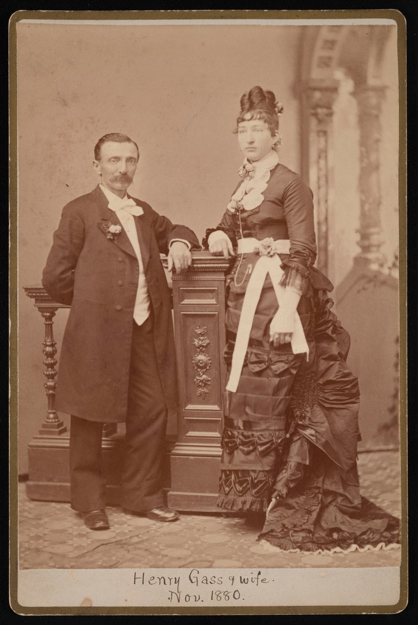 Porträt von Henry Gass und Ehefrau Emma Dibble von John Goldin