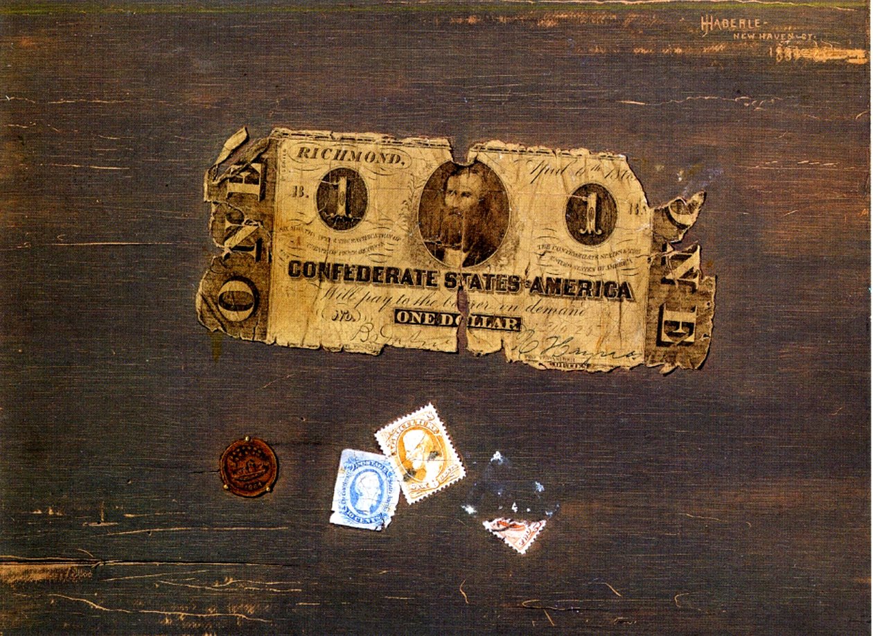 Eine konföderierte Note, 1886-87 von John Haberle