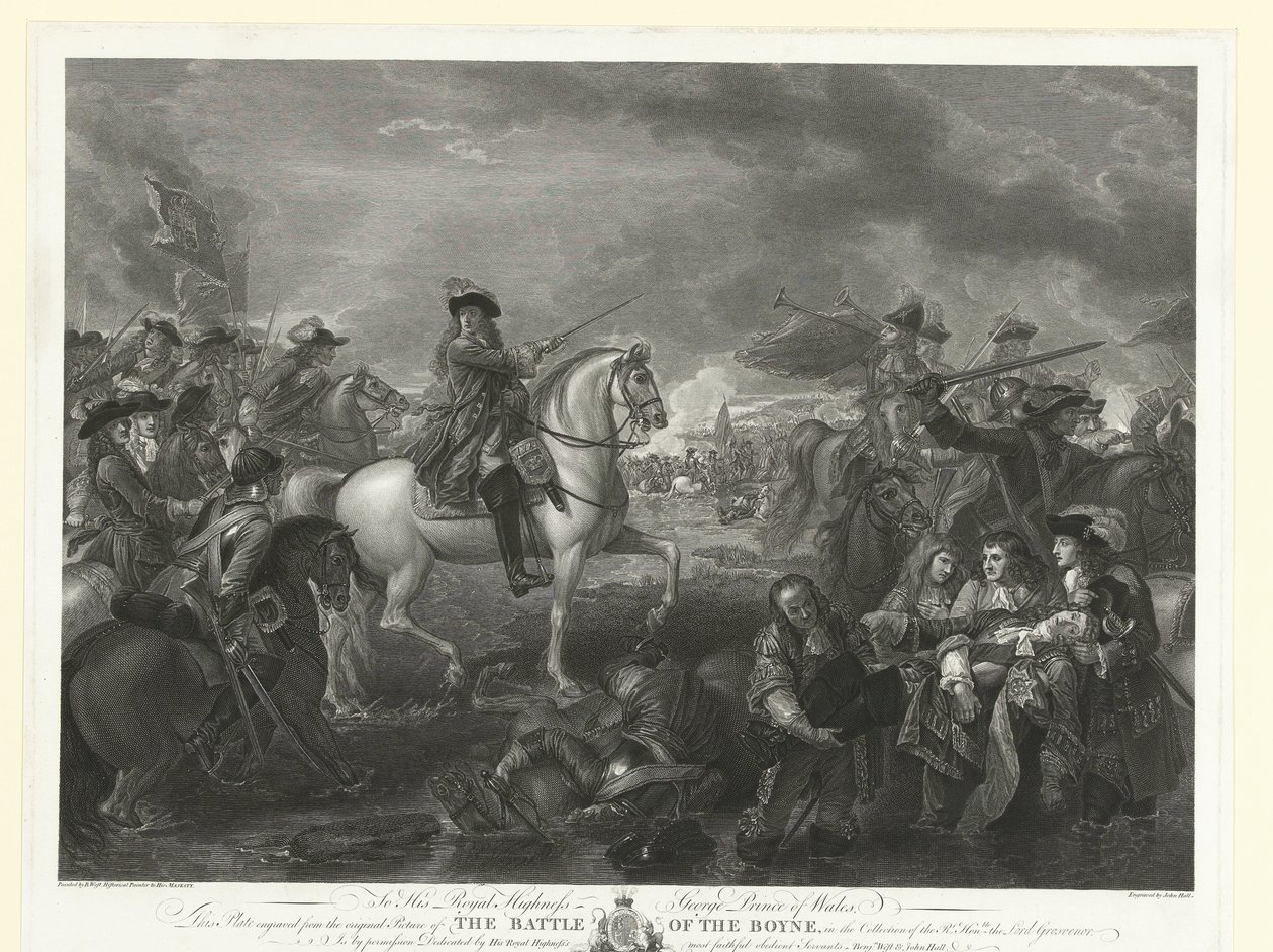König Wilhelm III. während der Schlacht am Boyne, 1690 von John Hall