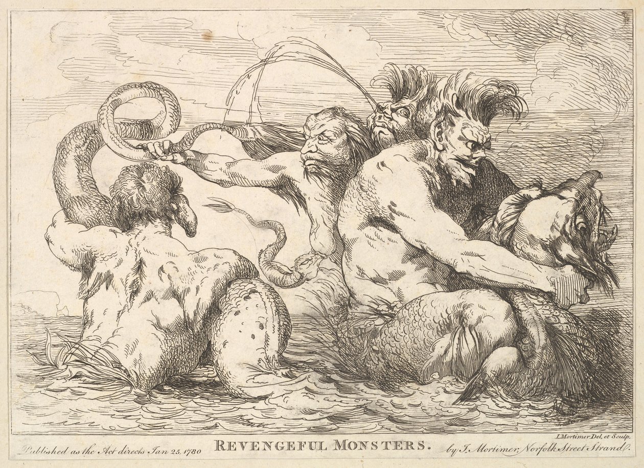 Rachsüchtige Monster, 25. Januar 1780 von John Hamilton Mortimer