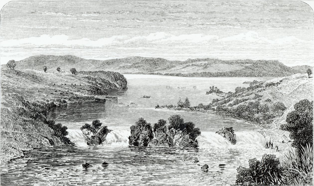 Die Ripon-Fälle - der Nil fließt aus dem Victoria N