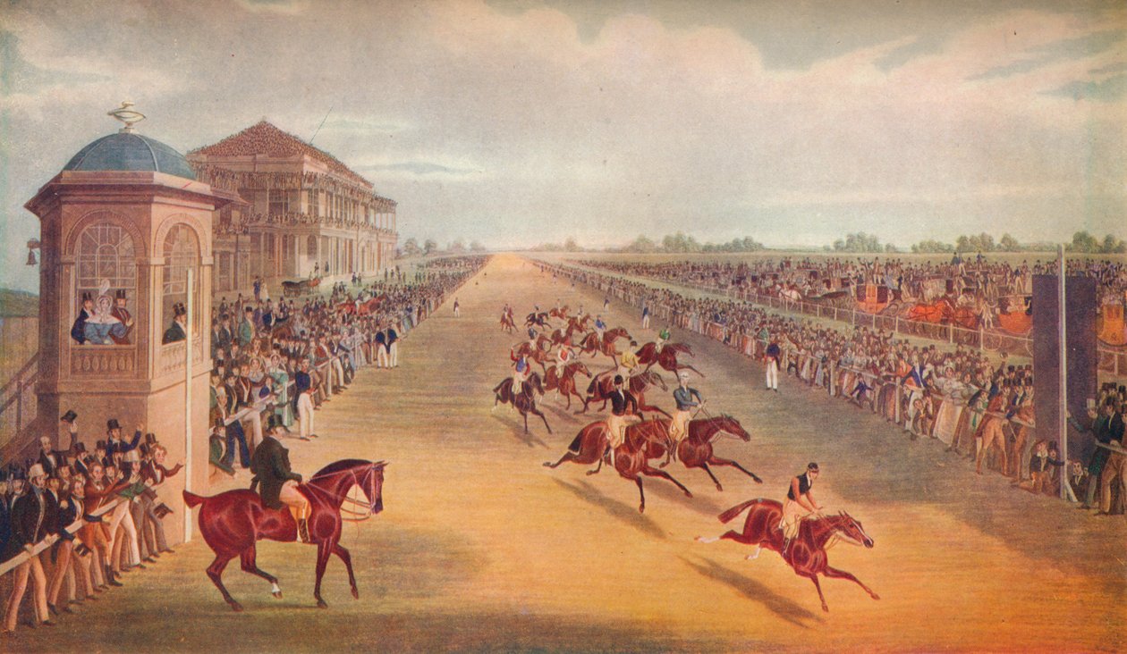 Rennen um die Great St. Leger Stakes, 1836, 1837 von John Harris