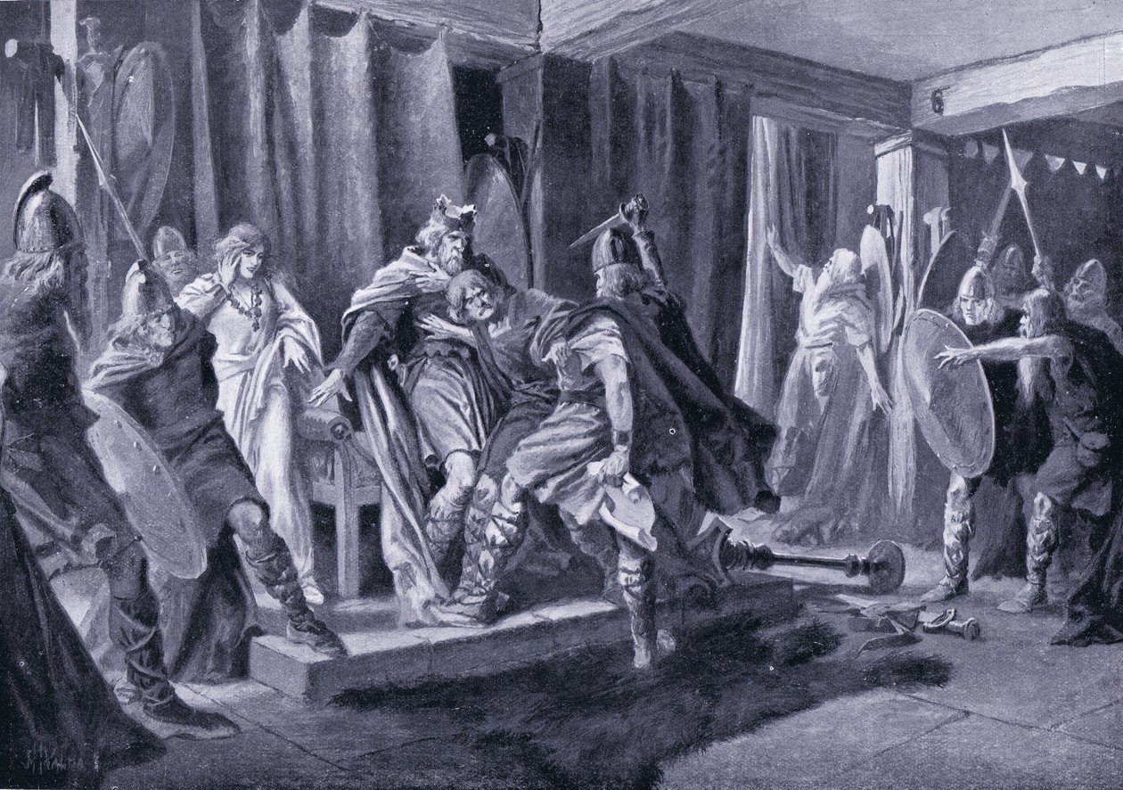 Versuchtes Attentat auf König Edwin von Northumbria 626 n. Chr. von John Harris Valda