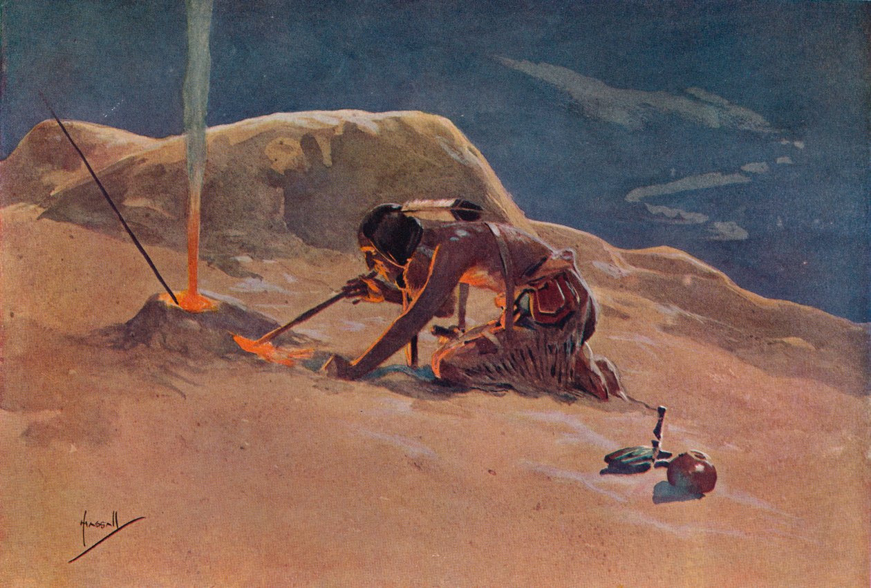 Die Schmiede, frühes 20. Jahrhundert 1914-1915 von John Hassall