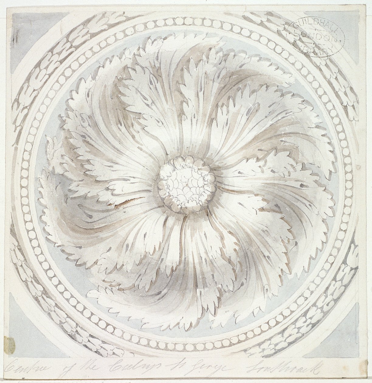 Umgebung von der Decke von St. Georg der Märtyrer, Southwark, London, 1831 von John Hassell