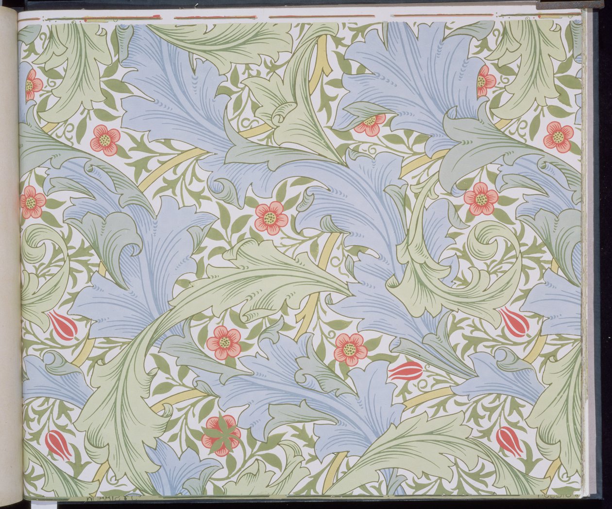 Granville-Tapete, entworfen von John Henry Dearle für Morris and Company, 1896 von John Henry Dearle