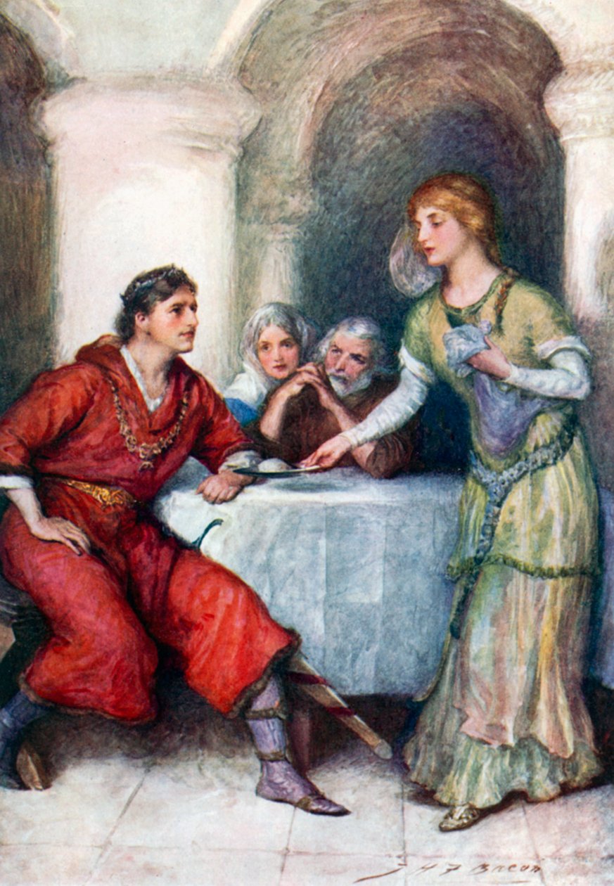 Enid wartet auf Geraint von John Henry Frederick (after) Bacon