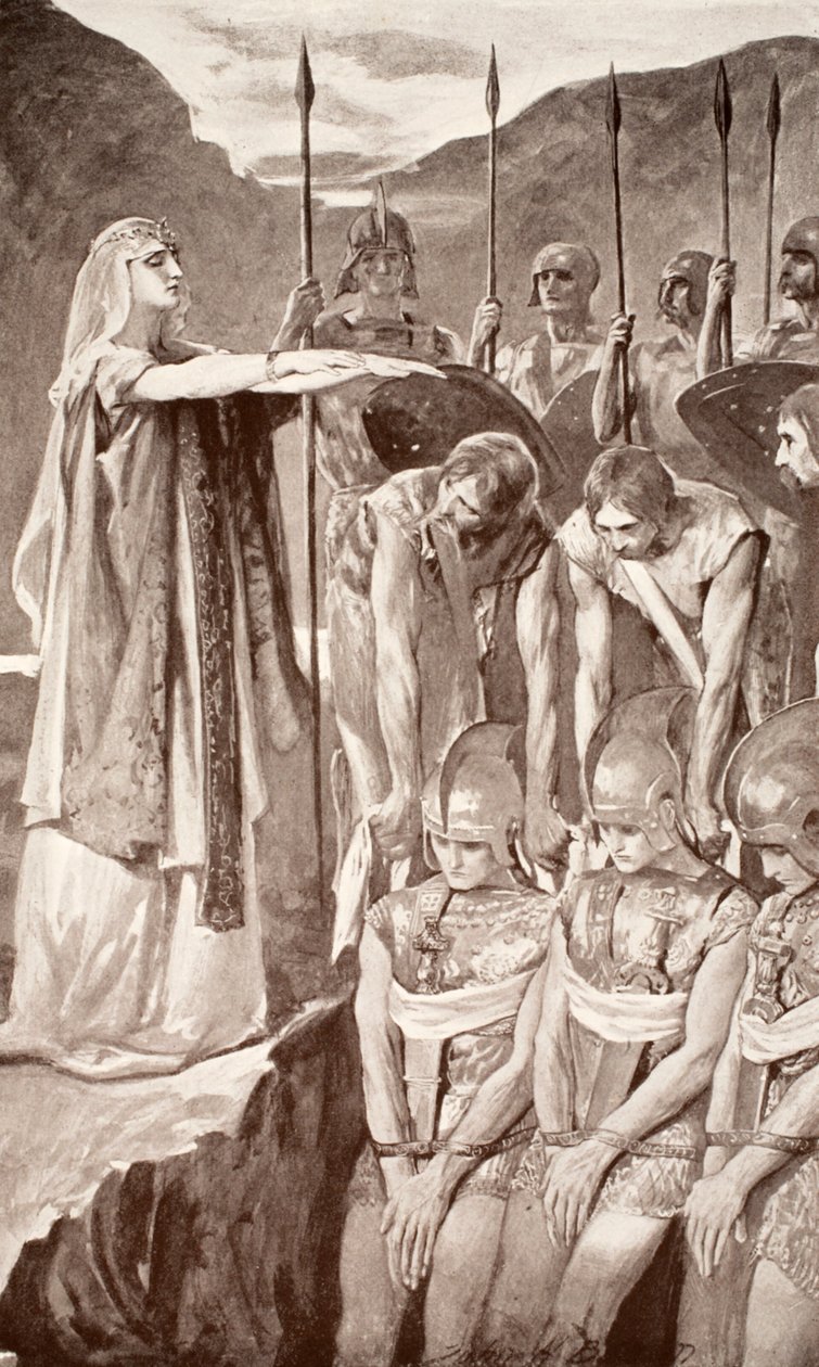 Deirdres Klage, Illustration aus 