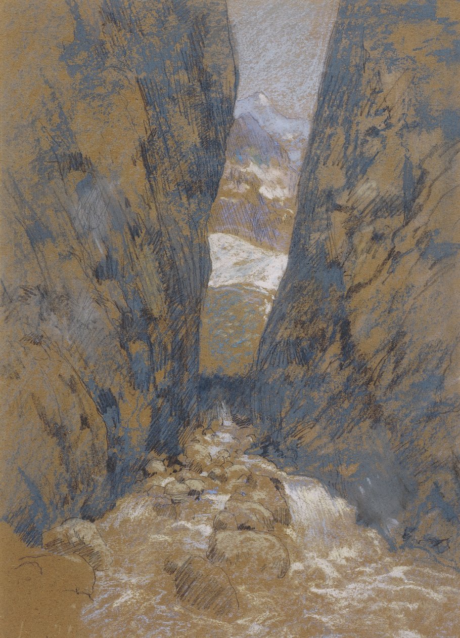 Eine Bergschlucht von John Henry Twachtman