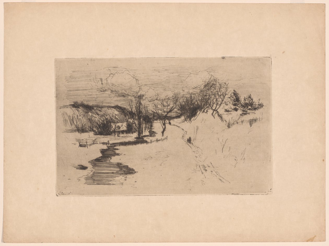 Schneelandschaft von John Henry Twachtman