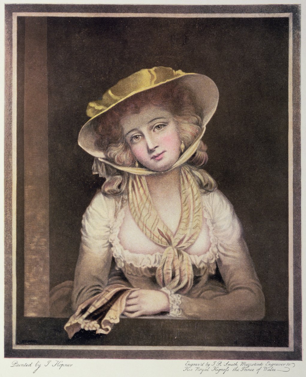 Porträt von Sophia Western, graviert von J.R. Smith, 18. Jahrhundert von John Hoppner