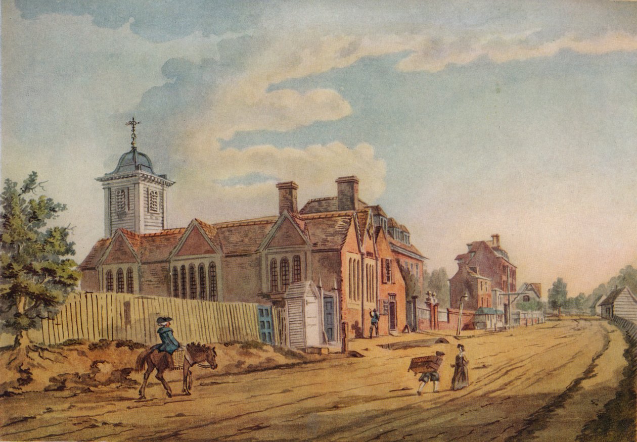 Die alte Kapelle, Kentish Town, ca. 1770, 1925 von John Inigo Richards