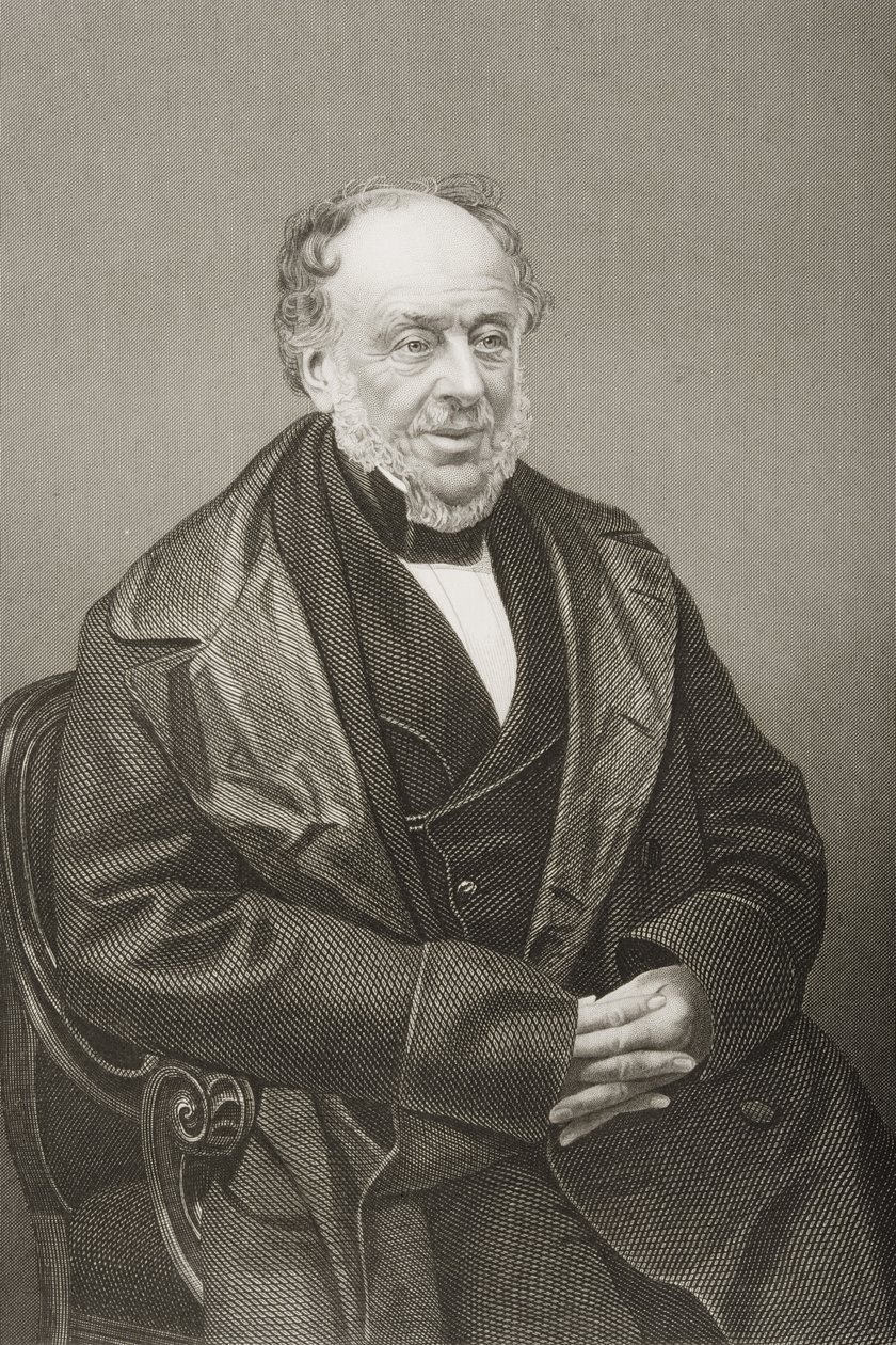 James Brownlow William Gascoigne-Cecil (1791-1868) 2. Marquess of Salisbury, graviert von D.J. Pound nach einem Foto, aus The Drawing-Room of Eminent Personages, Band 2, veröffentlicht in London, 1860 von John Jabez Edwin Paisley Mayall