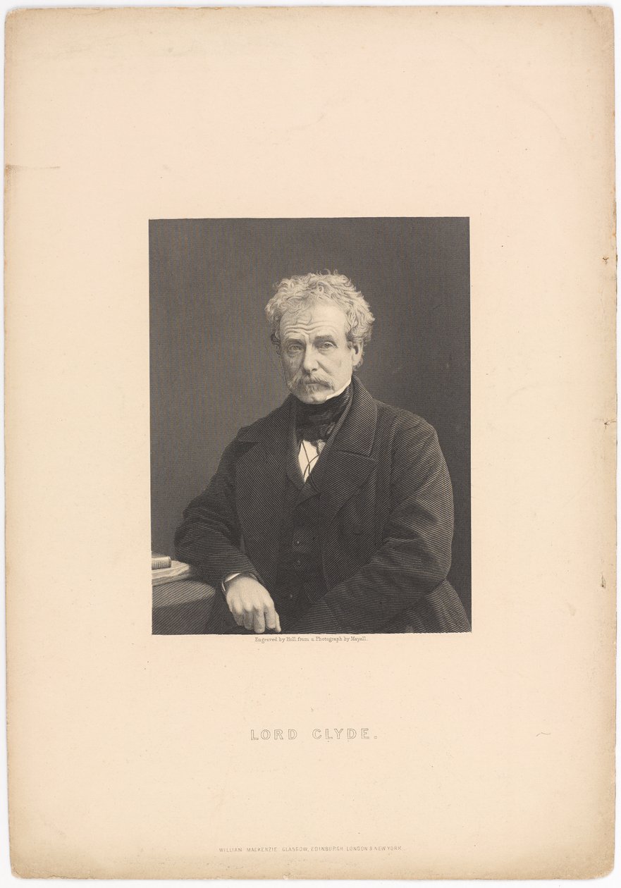 Lord Clyde, um 1856 von John Jabez Edwin Paisley Mayall