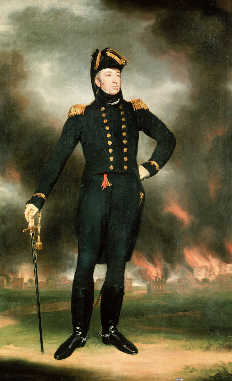 Vizeadmiral Sir George Cockburn (1772-1853), ca. 1817 von John James Halls