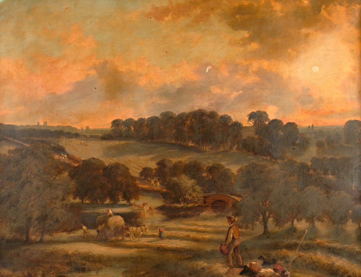 Heuernte, Hamstead Mill, Handsworth, Staffordshire, 1850-1908 von John Joseph Hughes