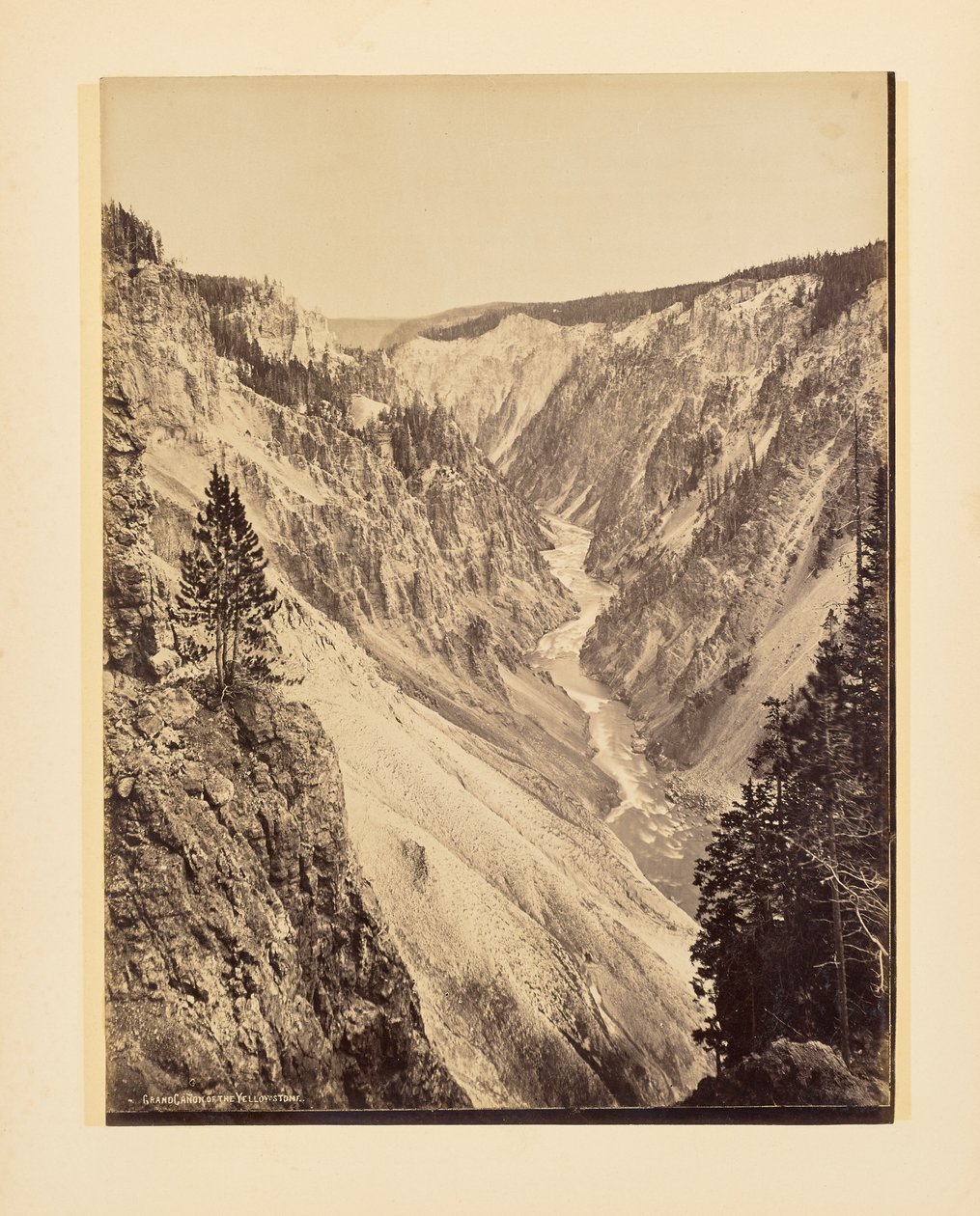 Großer Canyon des Yellowstone von John K. Hillers