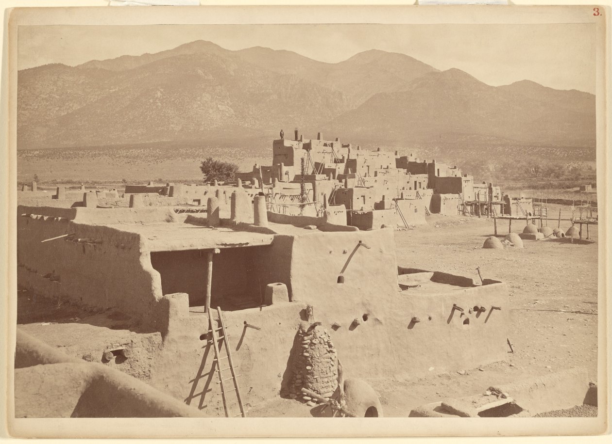 Nord-Taos-Pueblo, New Mexico von John K. Hillers