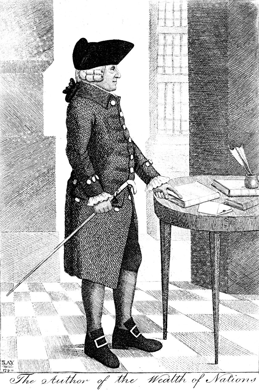 Adam Smith 1723-1790, schottischer Philosoph und Ökonom, 1790 von John Kay