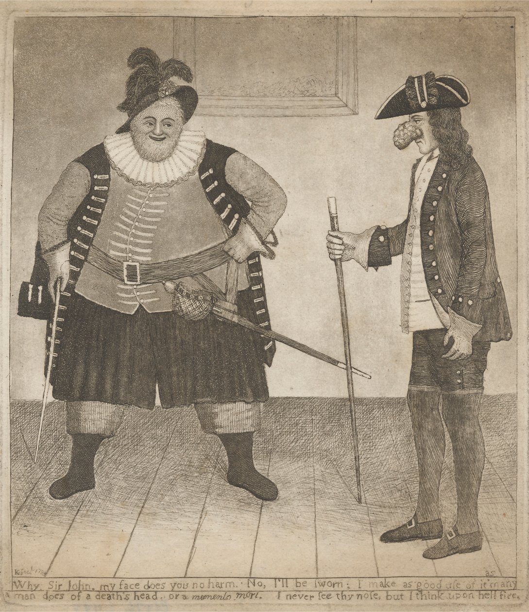 "Warum, Sir John, mein Gesicht tut Ihnen keinen Schaden..." von John Kay
